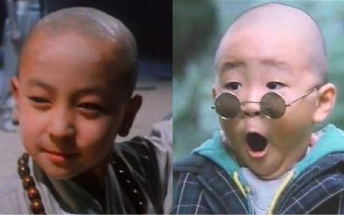 释小龙,郝昭文儿时的经典电影《笑林小子》,各种恶搞片段,林志颖年轻