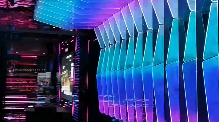 幻彩灯带导光板结合灯光效果