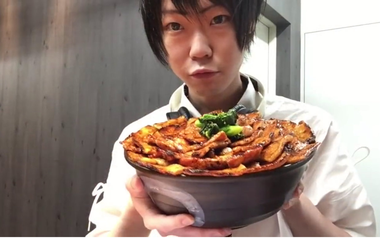 【日本大胃王】draco的日常之豚大学的豚博士特制猪肉盖饭 加速版