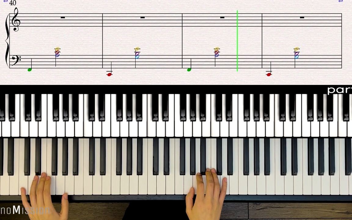 [图]-Real Piano Tutorial- GYMNOPEDIE NO.1-Erik Satie -transposed to C- with sheets