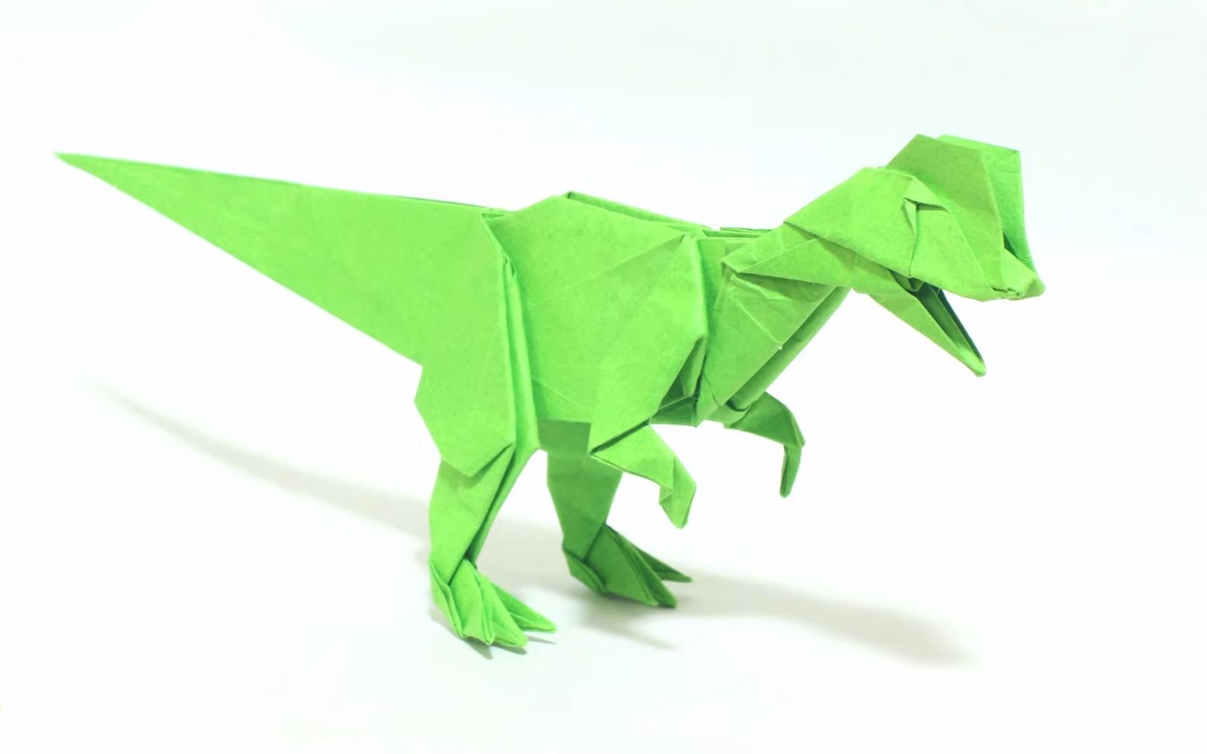 【折り纸マイマイ】 双嵴龙折纸教程ディロフォサウルスの折り方【origami  Dilophosaurus】哔哩哔哩bilibili