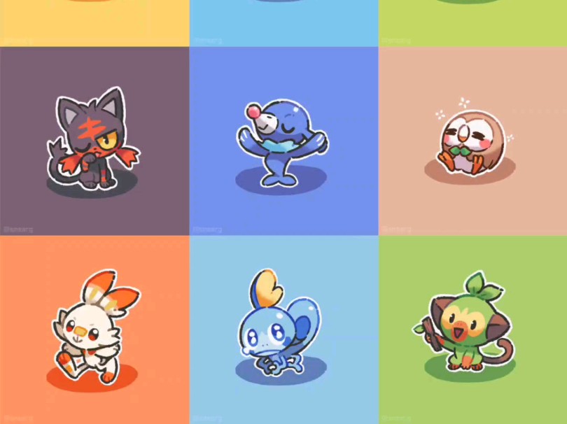 御三家大图鉴via x:smearg