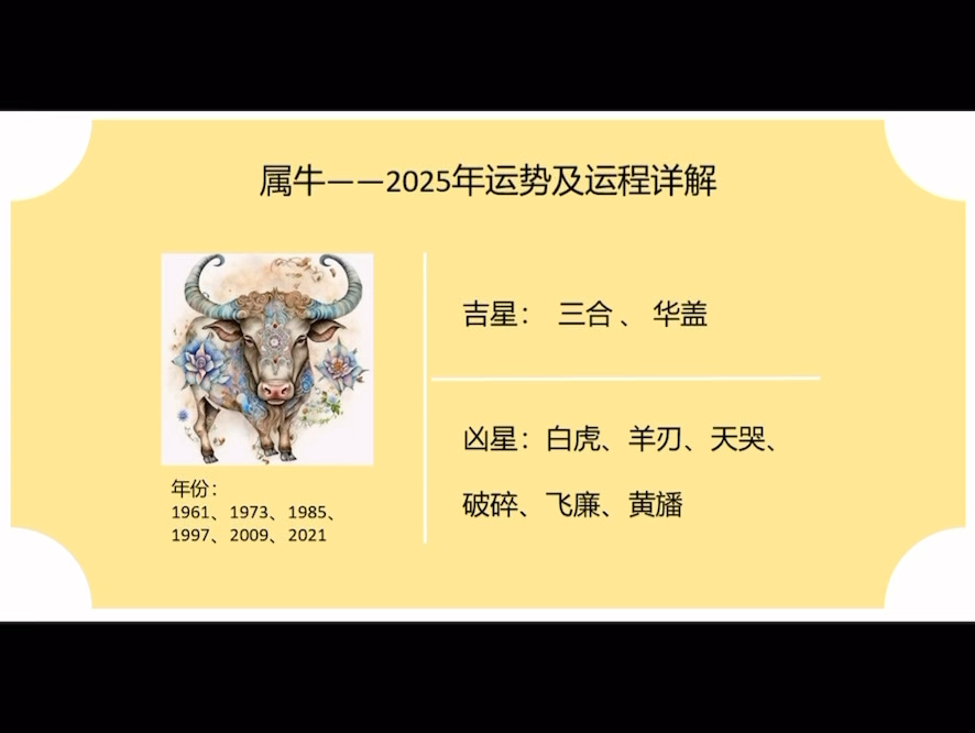 2025年十二生肖运势 牛哔哩哔哩bilibili