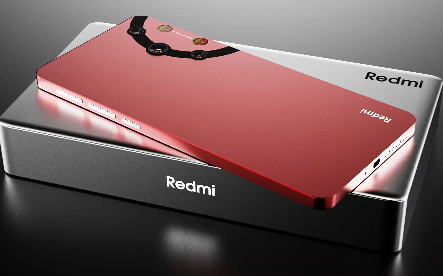 redmi 概念机:直角边框,碳纤维后盖,个性相机设计