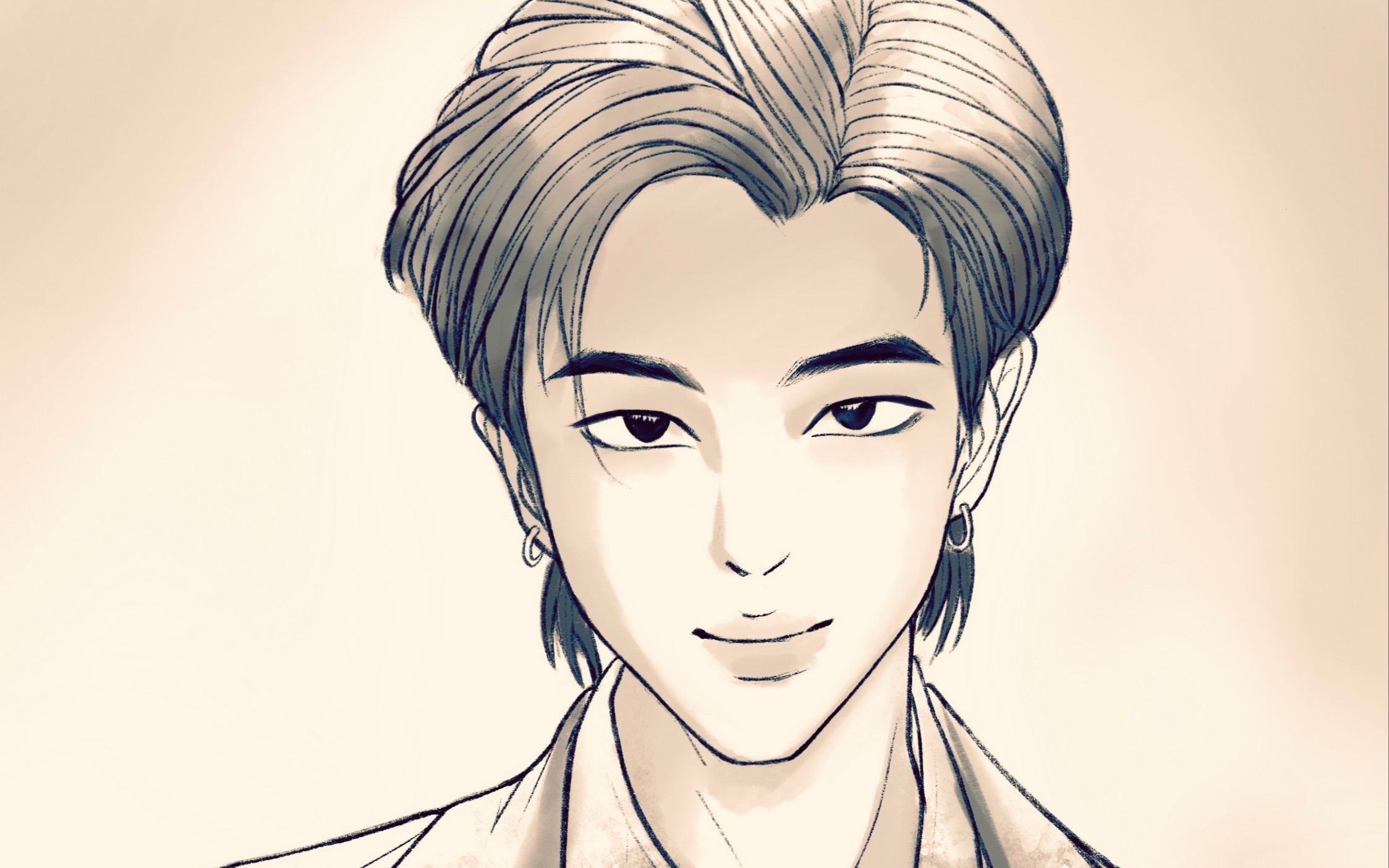 procreate摸个帅气无比的金南俊先生