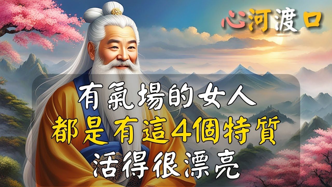 有气场的女人,都是有这4个特质,活得很漂亮! 心河渡口哔哩哔哩bilibili