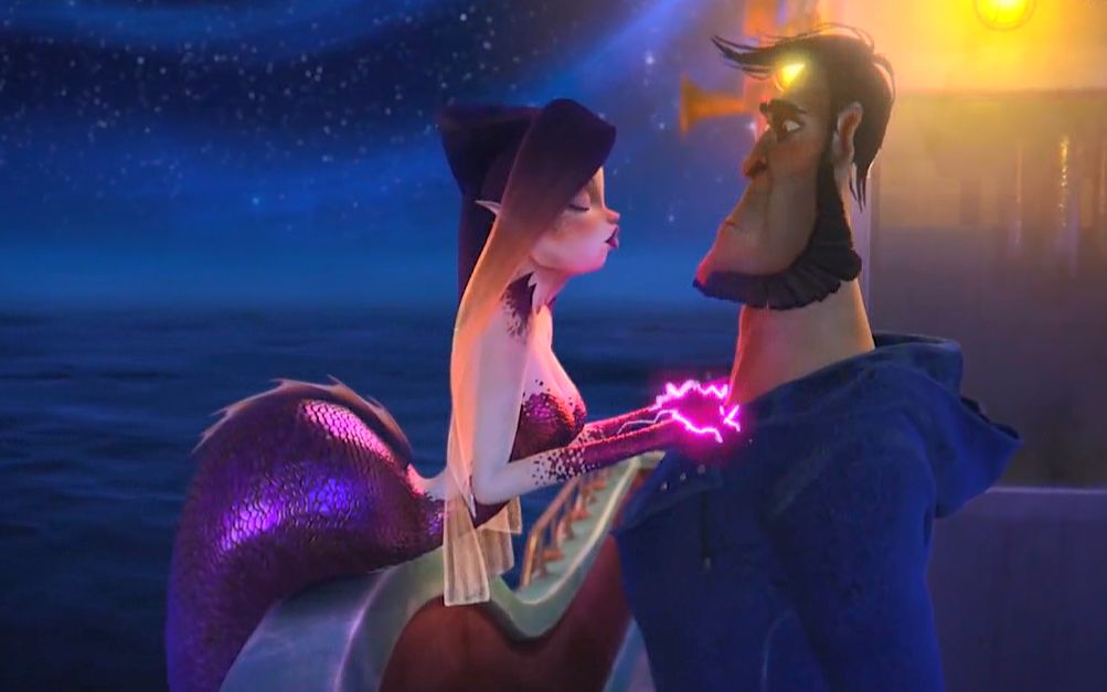 美人鱼上岸迷惑渔夫,却被视而不见,打晕之后带回了酒吧