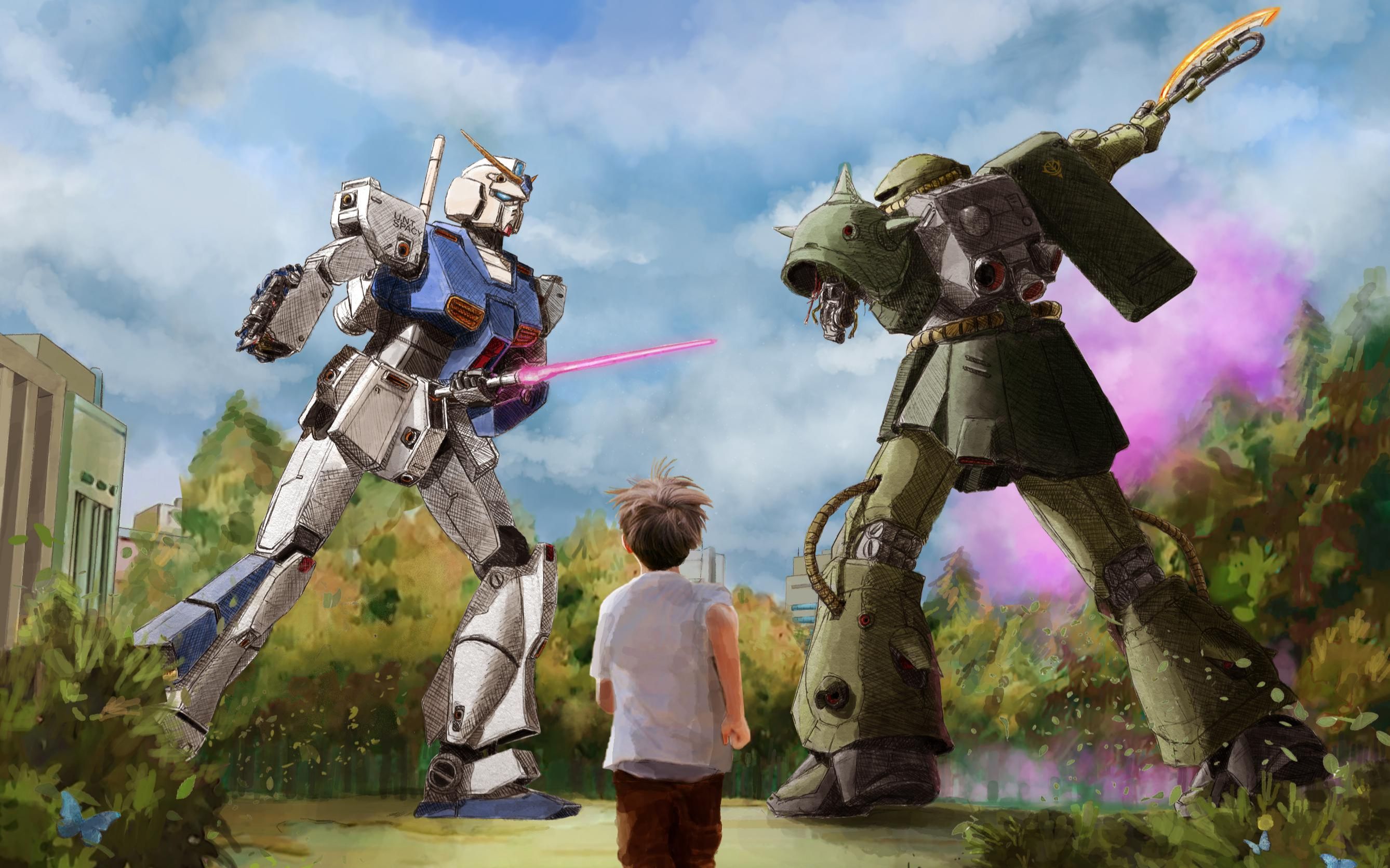 战争只是一场悲剧——高达0080:口袋里的战争作画mad_哔哩哔哩_bili