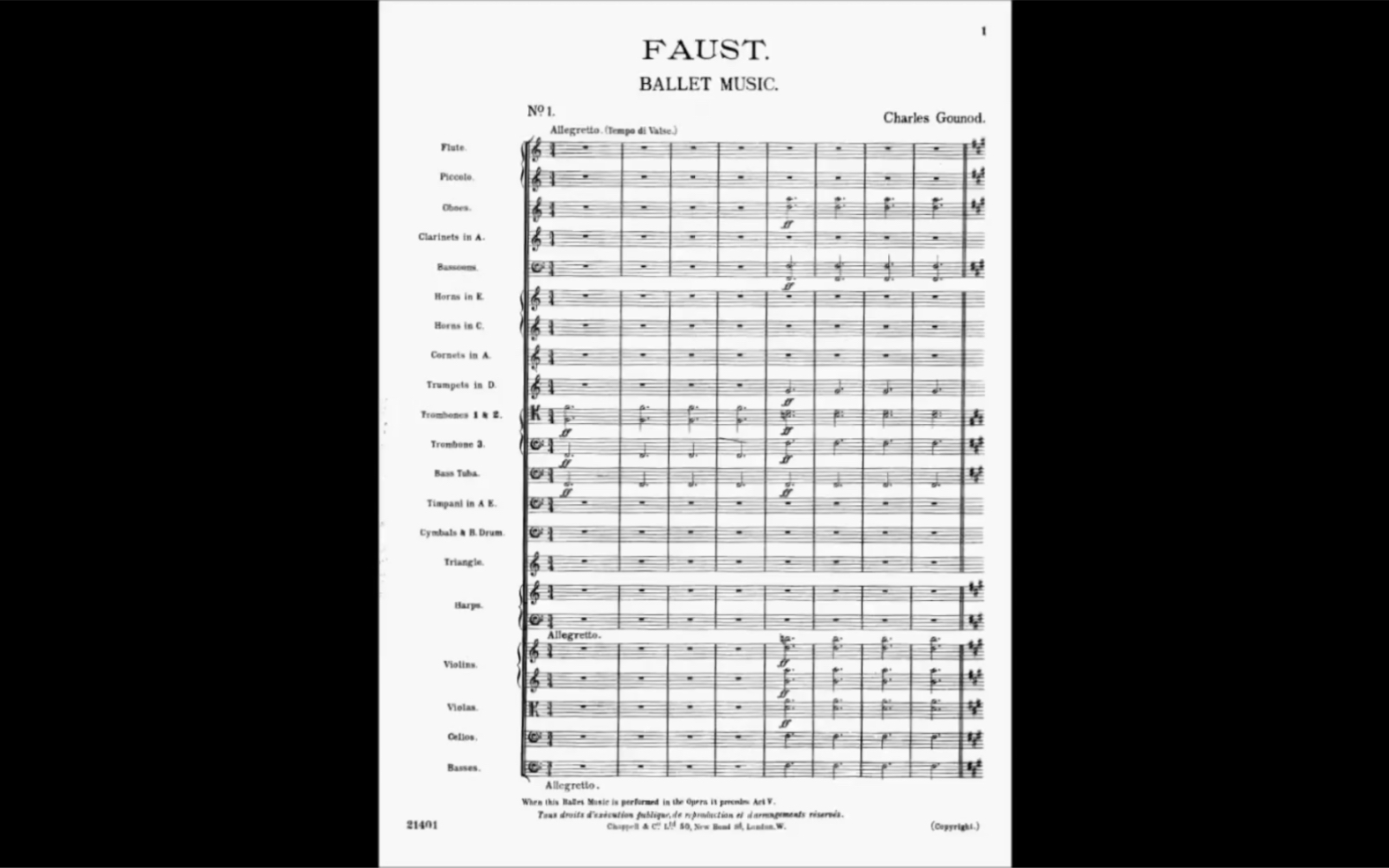 [图]【总谱】 古诺 Charles Gounod - 《浮士德》：芭蕾音乐 Musique de Ballet de Faust