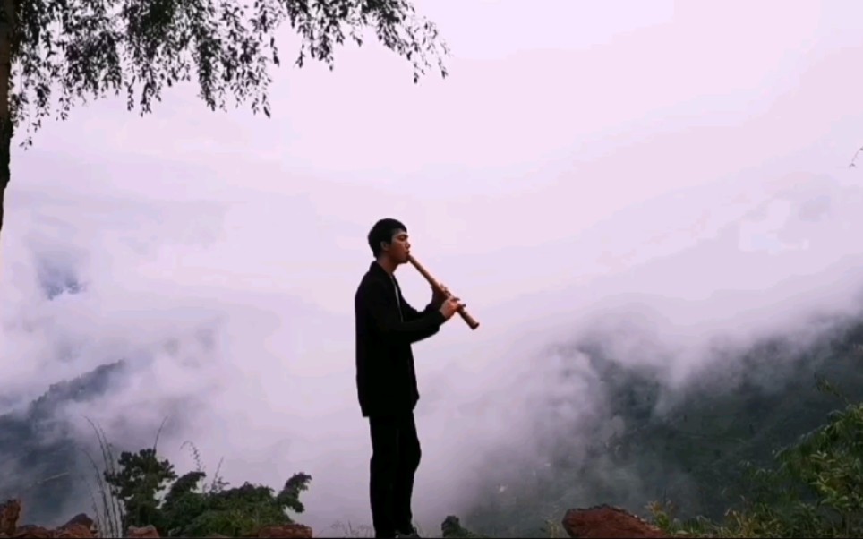 [图]在山上看着云海，听着云下雨声，一曲《半山听雨》，应景！