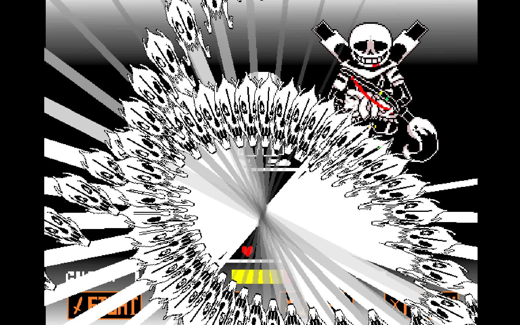 【undertale au】庄严的ink战两药通关(~o~)