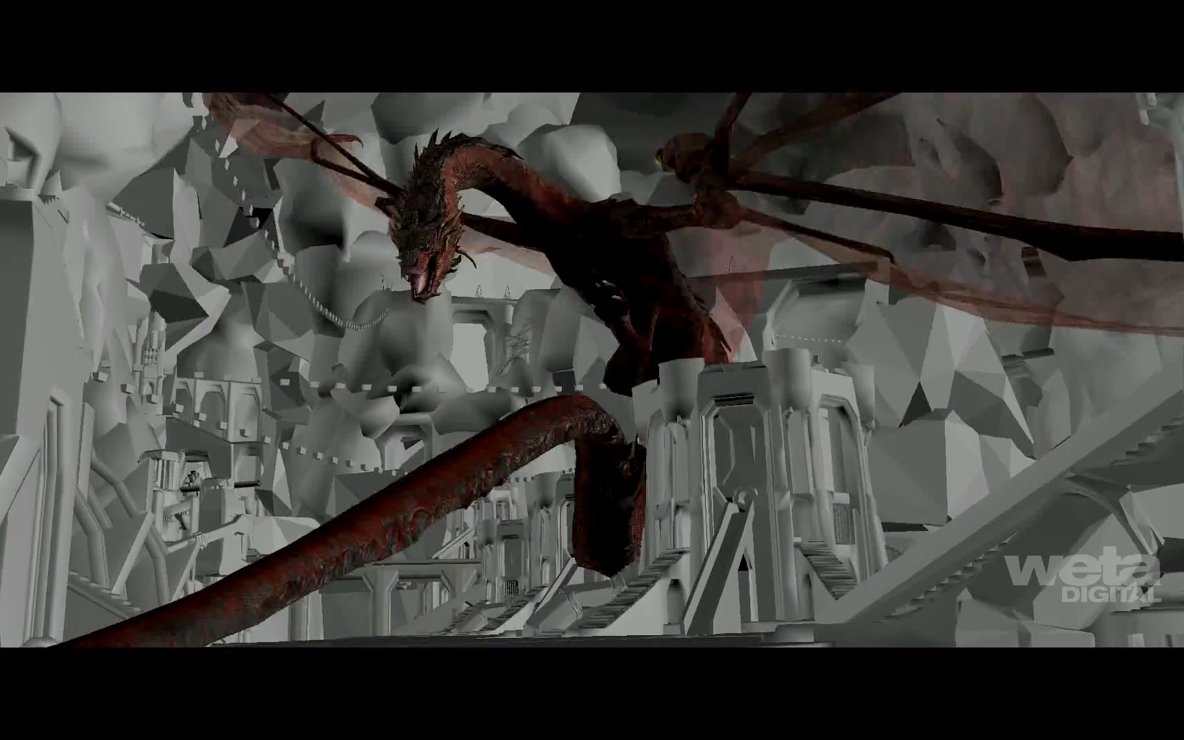 [图]The Hobbit The Desolation of Smaug VFX  Breakdown - Erebor  Weta Digital