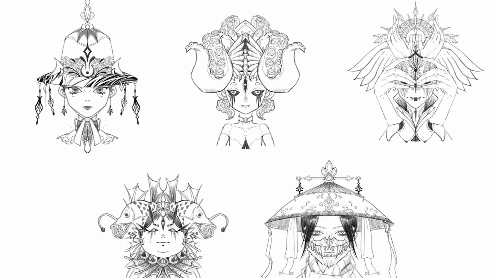 人物头部设计练习 打卡57