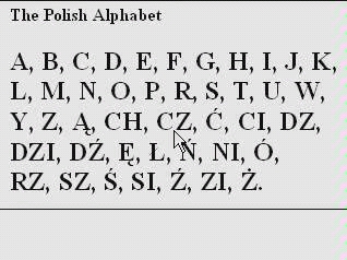 波兰语初级入门 音标发音教程