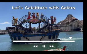 Скачать видео: 【东京迪士尼】Let's Celebrate with Colors-东迪40周年特别演出（DisneySea）