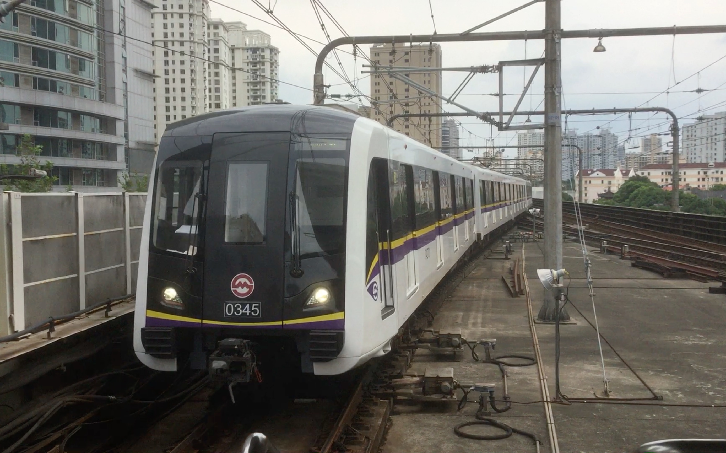 【上海地铁3号线】【临时缩线】0345#进入中山公园站 江杨北路方向