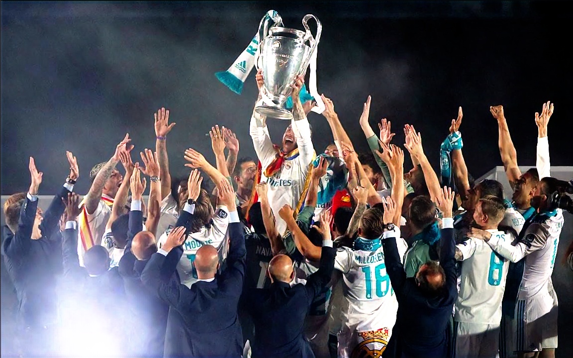 皇马13冠庆典混剪:7万人挽留c罗特奥回击马竞 拉莫斯激情演讲