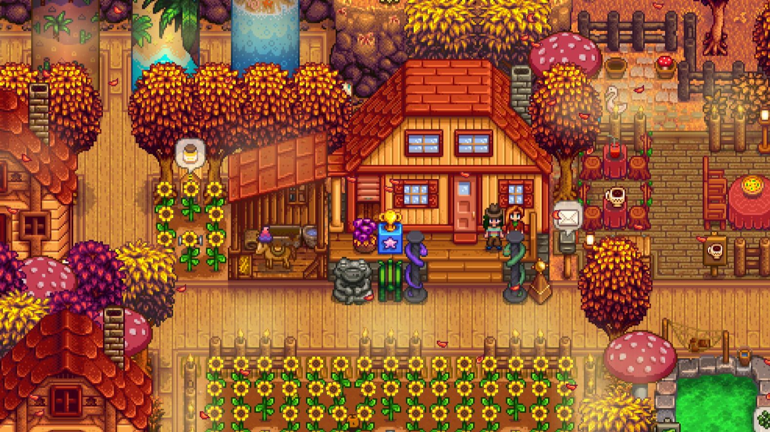 【星露谷物语】纯净档四角农场100%纪念视频 装修分享