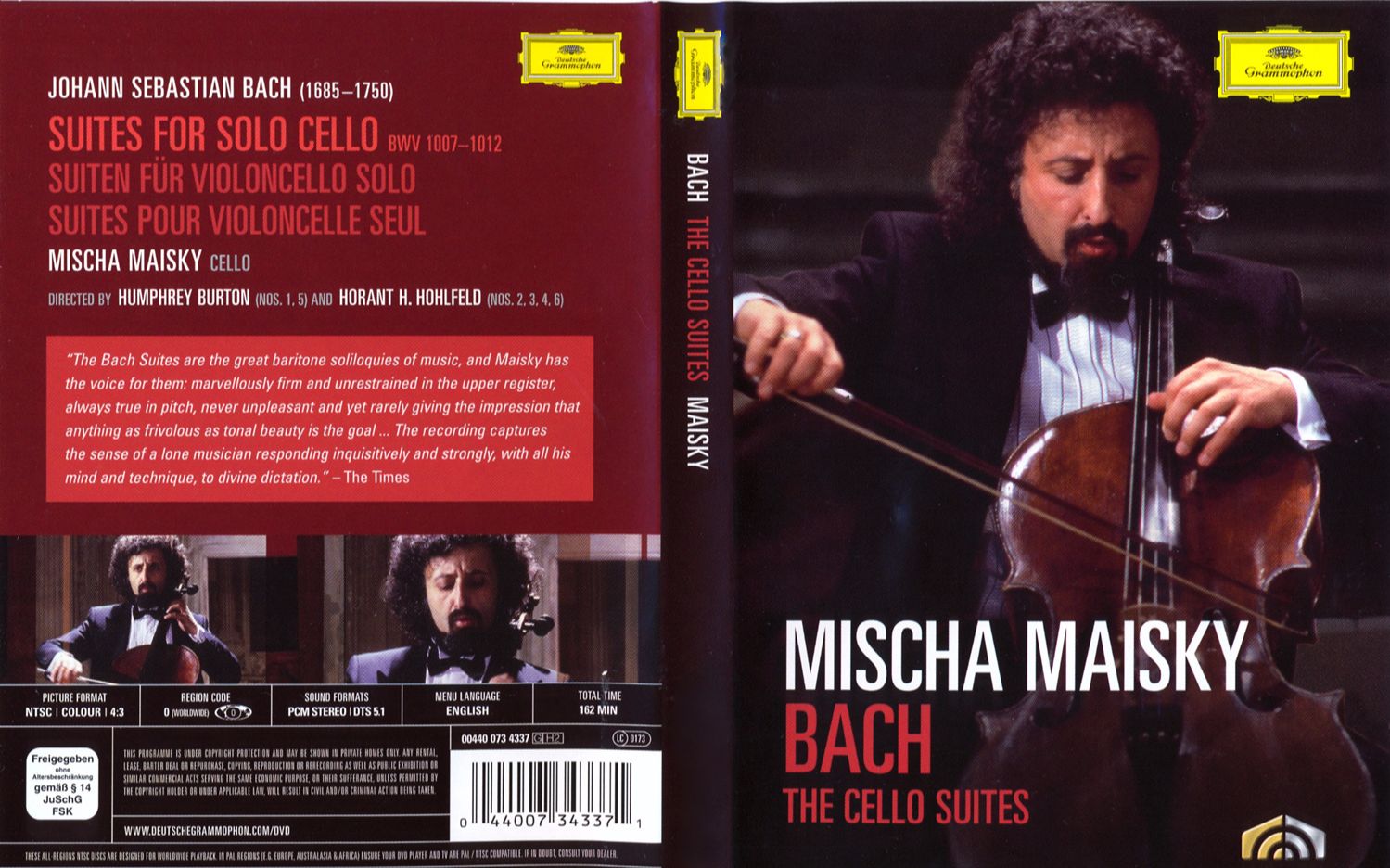 [图]米沙·麥斯基：巴赫《無伴奏大提琴組曲》Mischa Maisky - Bach: The Cello Suites (1993年錄音錄像)【高清】