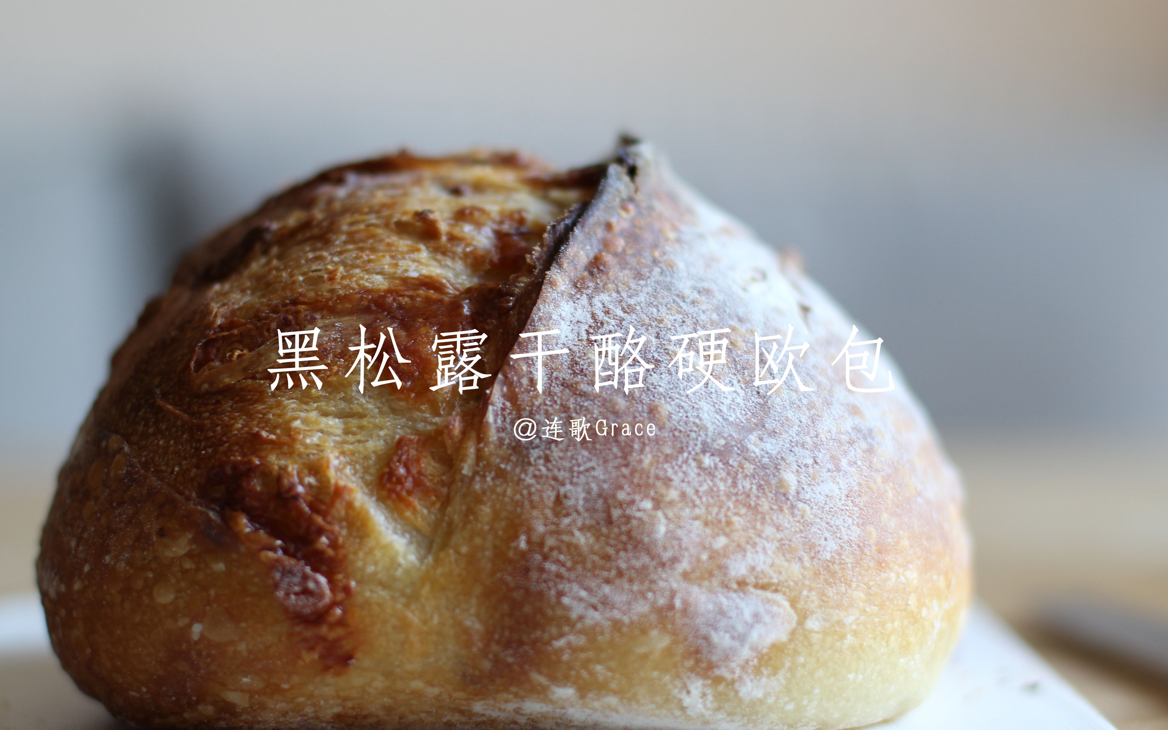 烘焙日记手揉面包黑松露干酪硬欧包bake diarysourdou... 哔哩哔哩