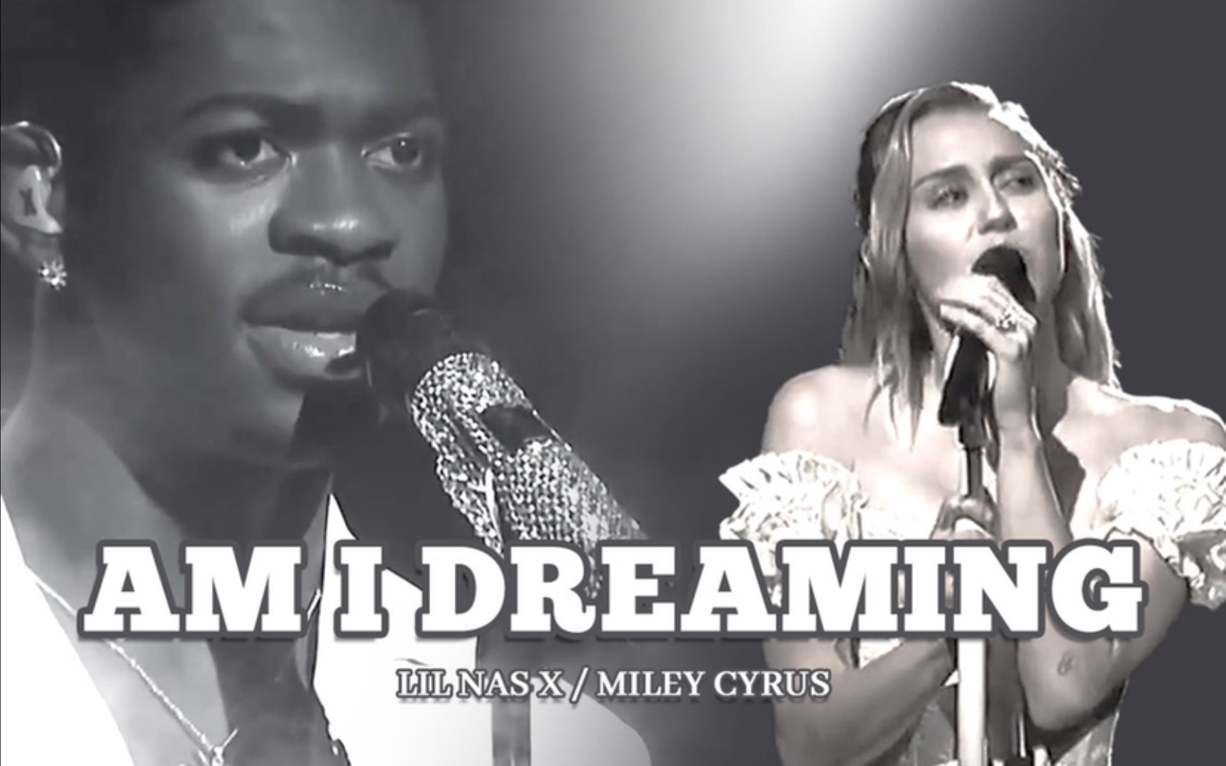 [图][中]李娜叉Lil Nas X联手麦粒Miley Cyrus深情演唱《AM I DREAMING》MV！眼泪从流淌到干涸，请不要将我，轻易遗忘！