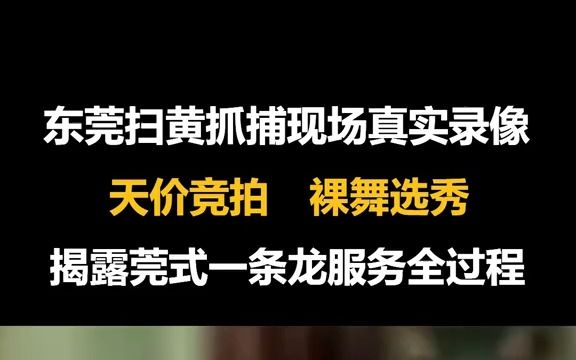 东莞扫黄抓捕现场真实录像:记者实地暗访调查,揭露莞式服务真相哔哩哔哩bilibili