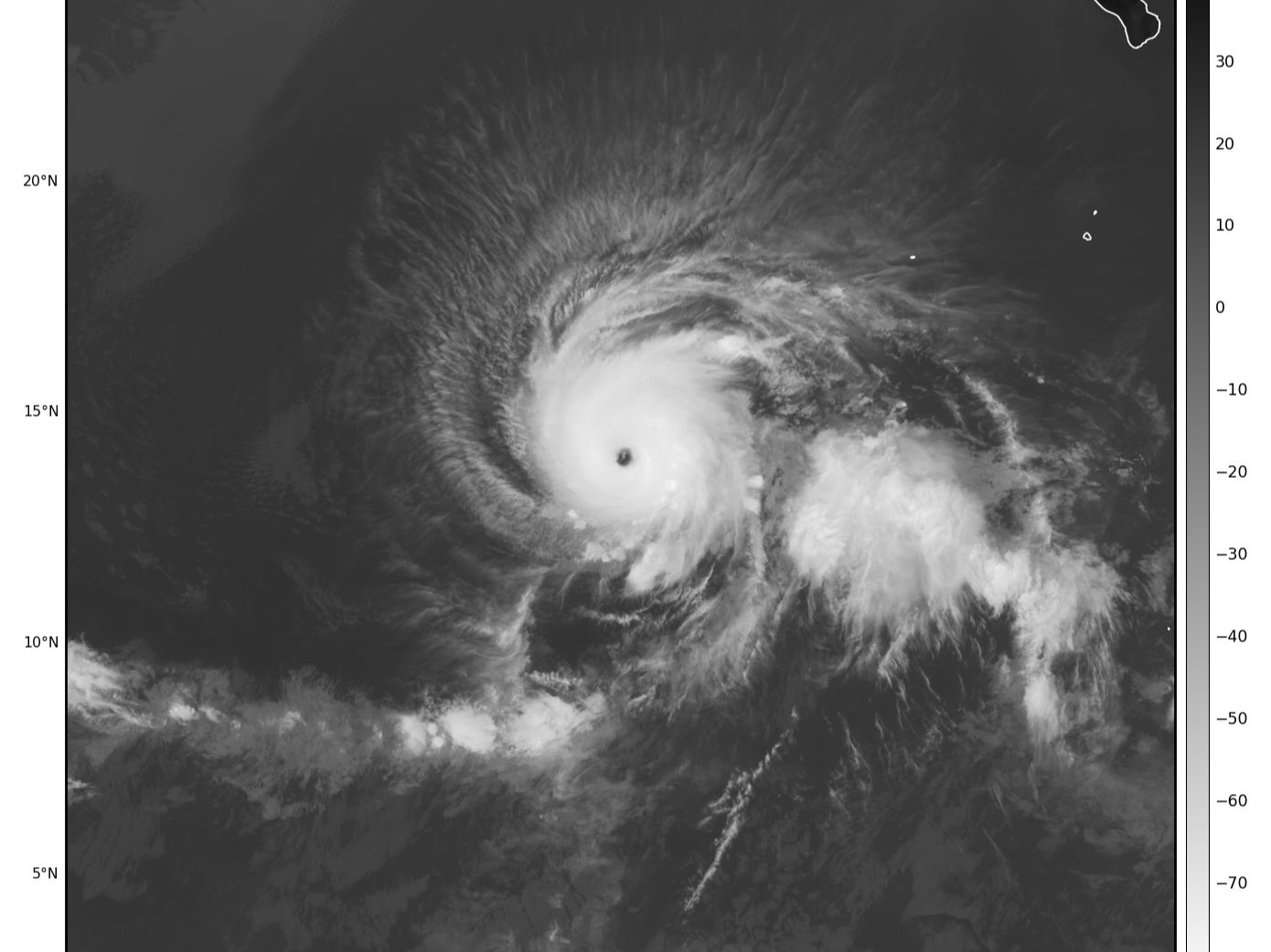 2024年太平洋飓风克里斯蒂(kristy) 红外黑白云图视频