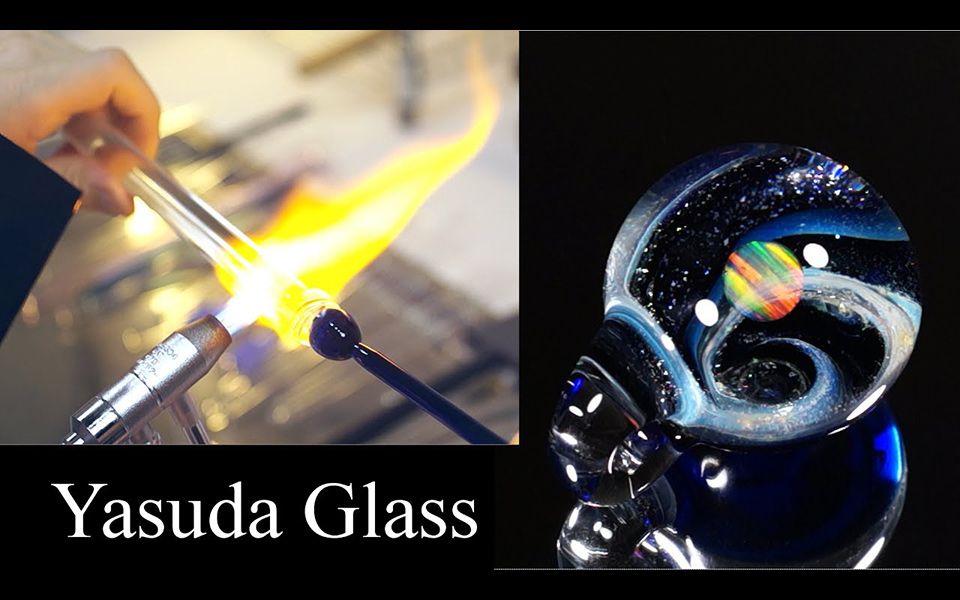 【玻璃】宇宙般的玻璃工艺品制作~小宇宙蛋白珠项链 || Yasuda Glass【斑豆搬运】哔哩哔哩bilibili