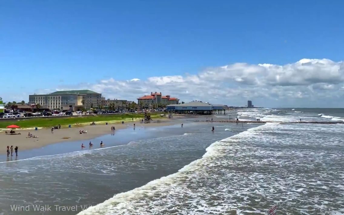 【超清美国】漫步德克萨斯州 加尔维斯顿岛历史游乐码头 2020.