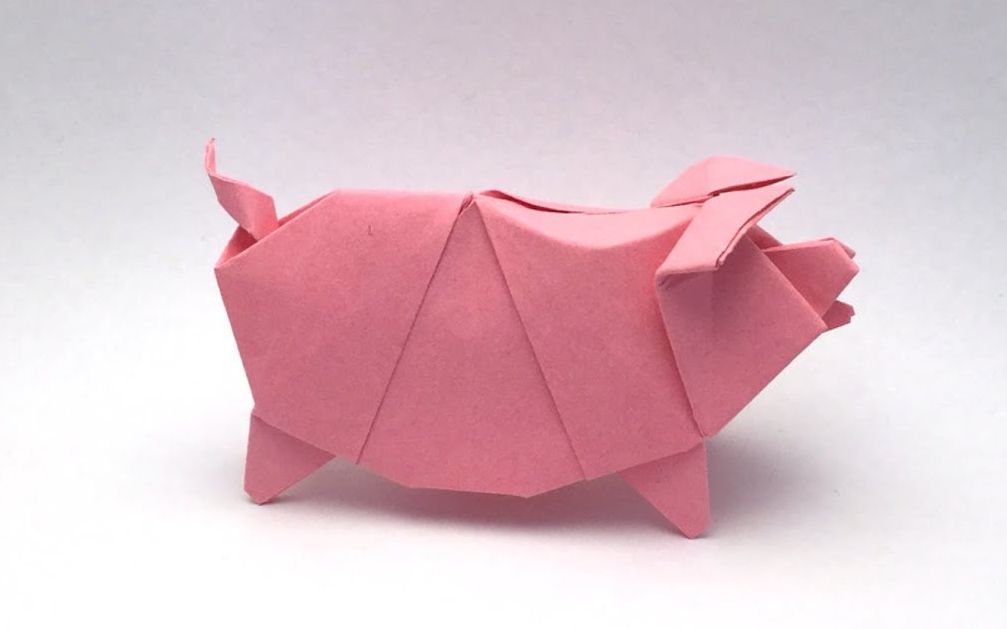 猪爪折纸图片
