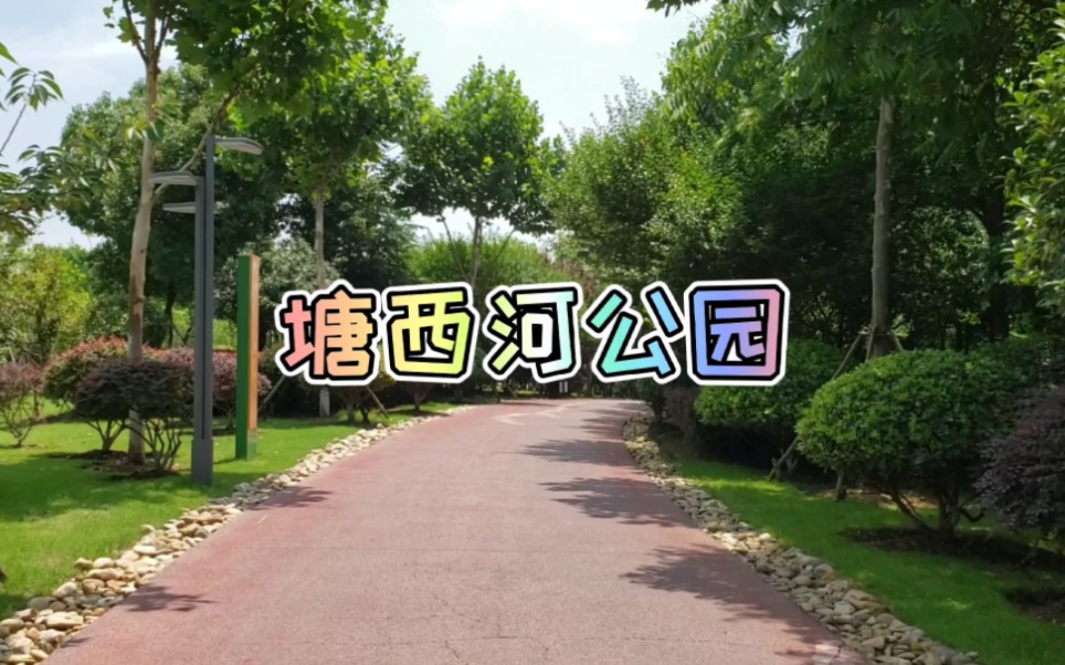 游览合肥市滨湖新区塘西河公园（庐州大道和包河大道区间段）
