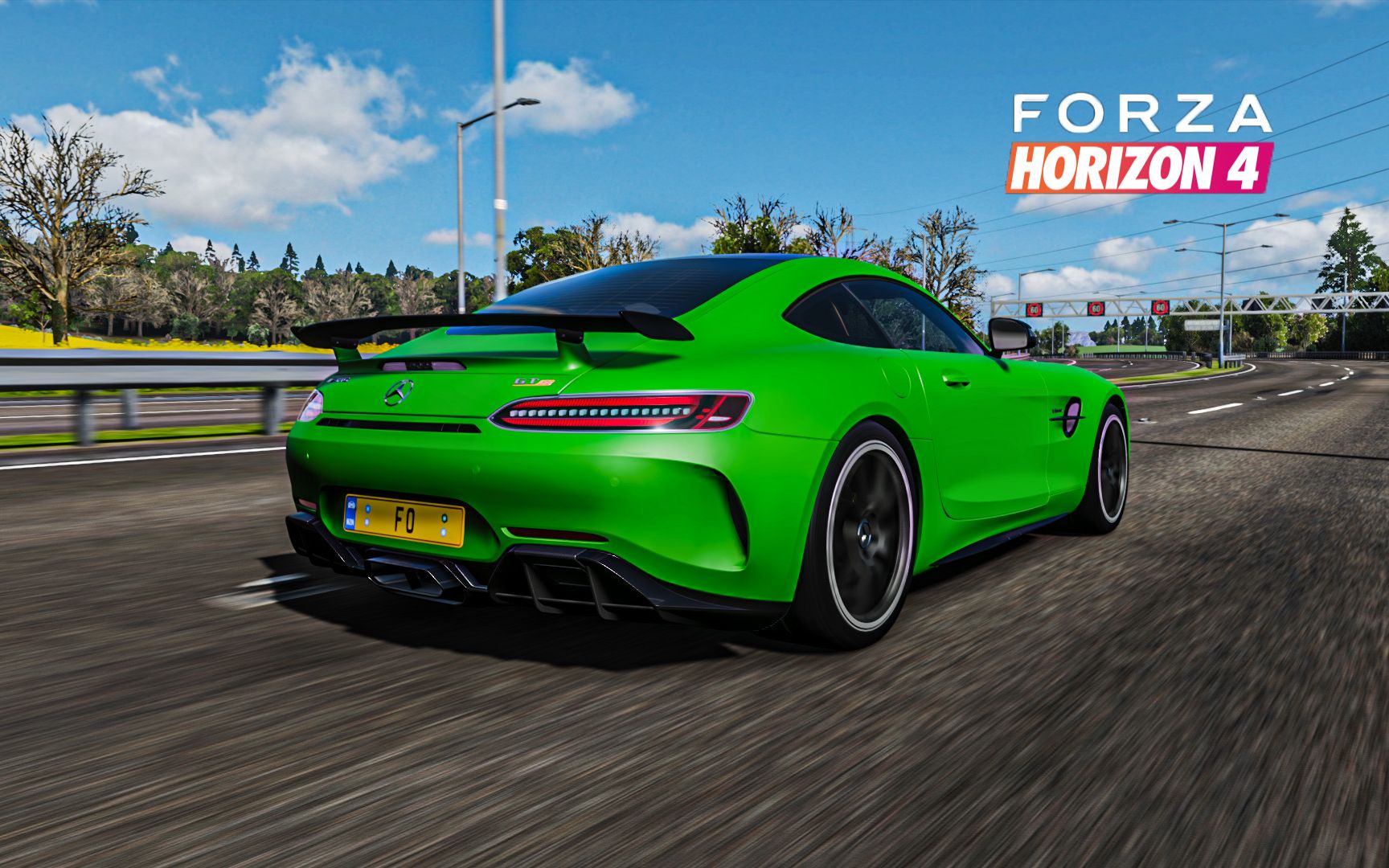 地平线4〗amg gtr/po 430km/h极速调校——绿色猛兽咆哮而至