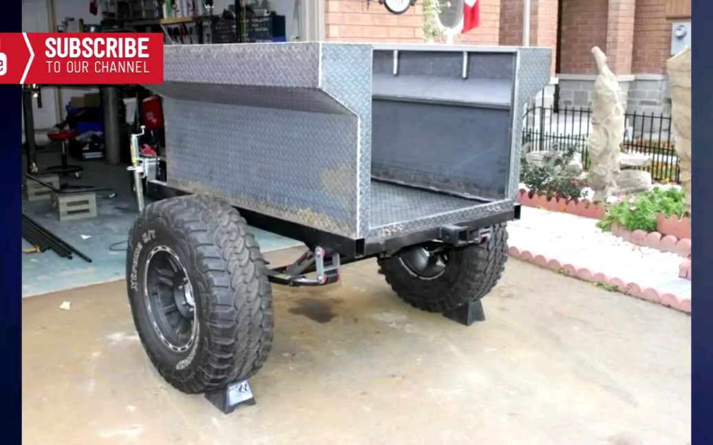 自制diy越野拖车4X4 Offroad trailer, homemade building哔哩哔哩bilibili