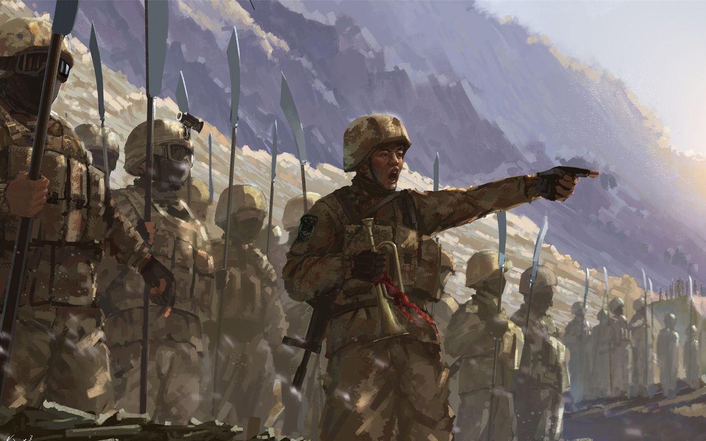 人间正道是沧桑致敬加勒万河谷冲突中英勇奋战的边防官兵人民英雄永垂