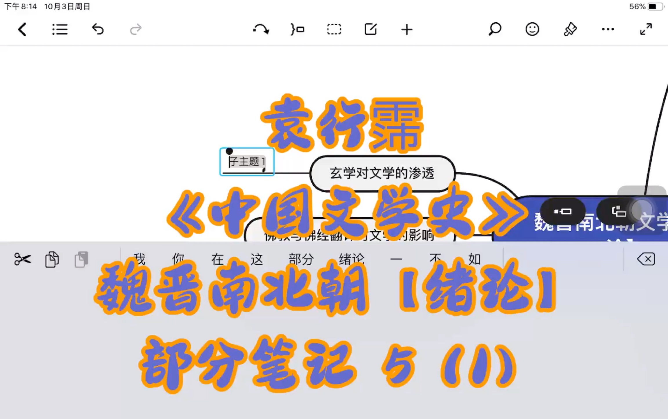 [图]袁行霈｜《中国文学史》｜魏晋南北朝【绪论】部分笔记 5（1）