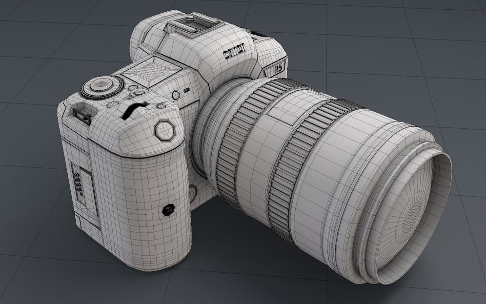 c4d建模 r5单反相机 挑战无极限