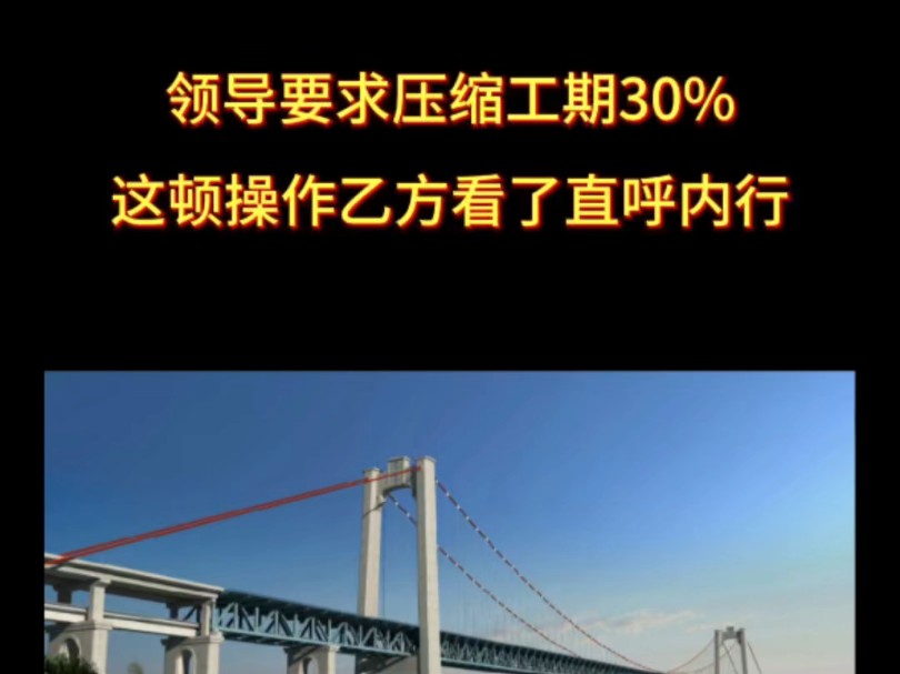 领导要求极限压缩工期,这套系统操作让乙方看了直呼内行!#工程甲方#甲方经验#赶工哔哩哔哩bilibili