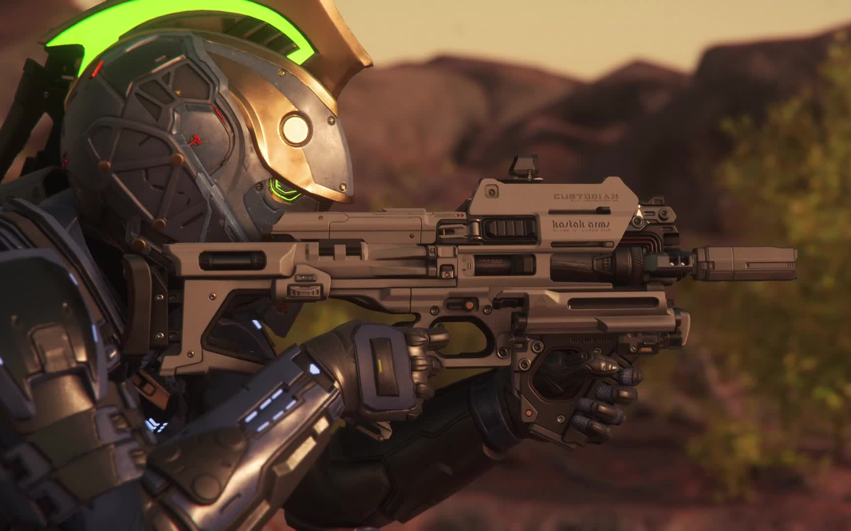 星际公民 - 慢镜头下的smg枪械射击