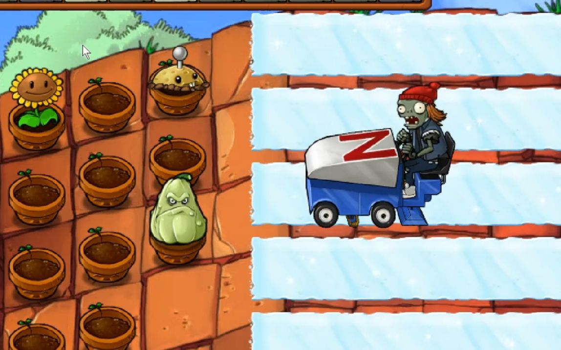 活动  【pvz】新关卡:戴夫的屋顶滑雪场