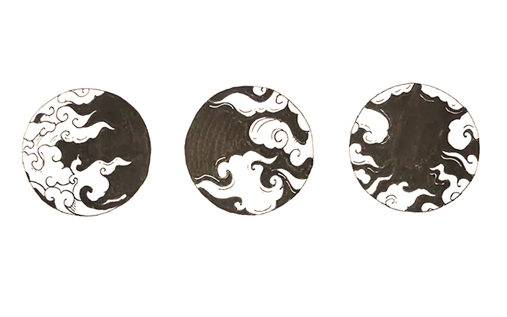 【杭州师范大学】-黑白装饰画-云 上篇