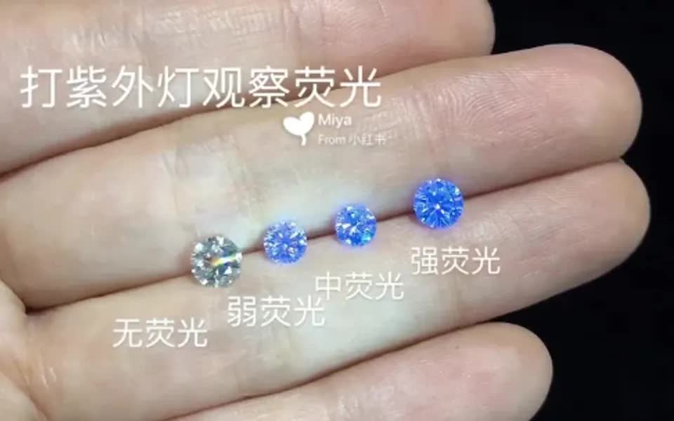 干货!超实用的钻石荧光对比视频