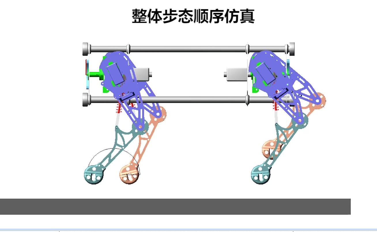 【青骓四足】walk步态整体仿真 MATLAB轨迹规划与逆运动学 + ADAMS哔哩哔哩bilibili