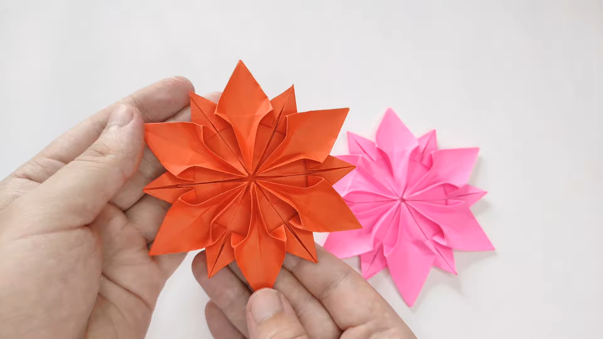 【origami library】花朵折纸教程origami bright flower