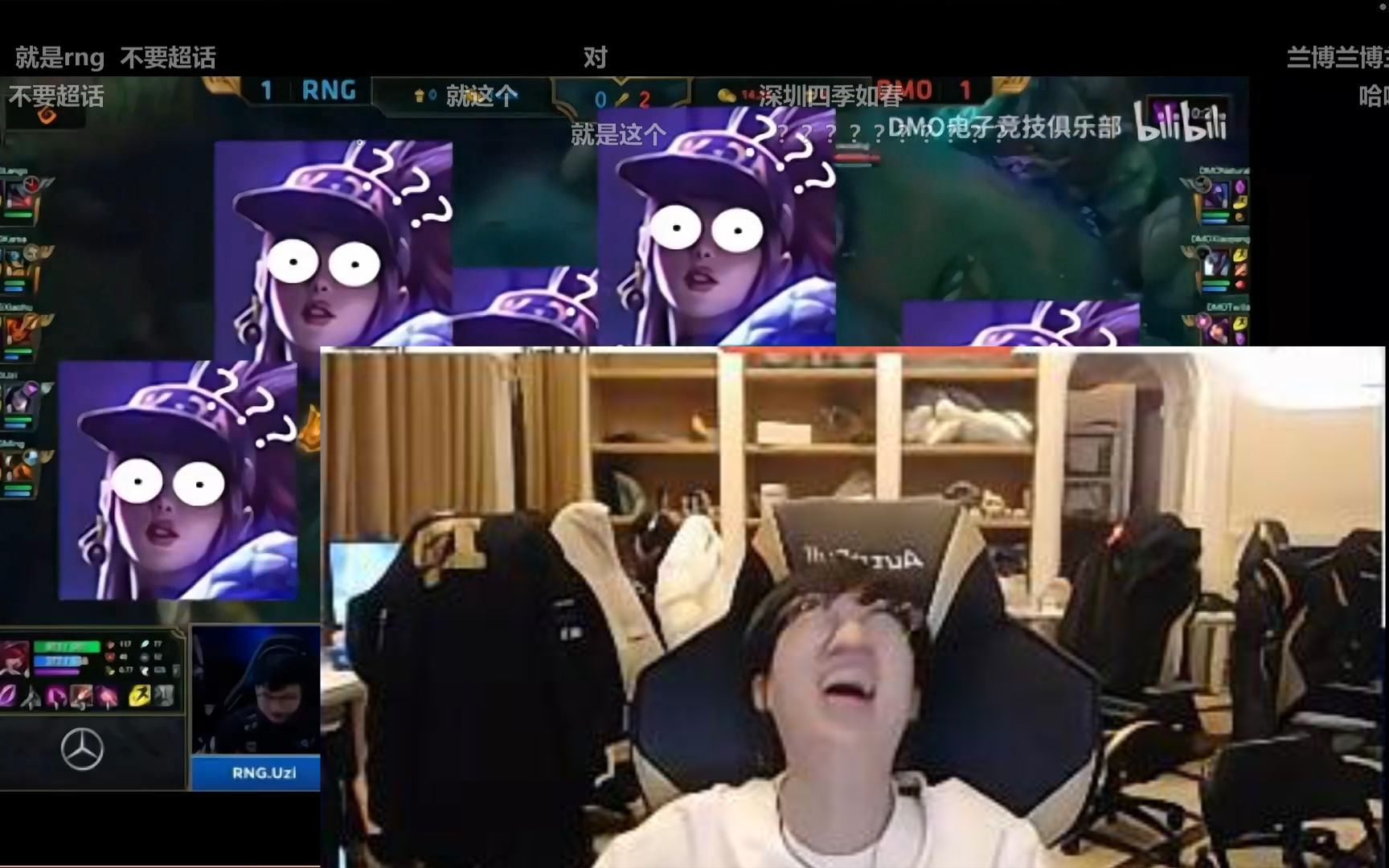 当xiaohu小虎看gala阿卡丽来了当场笑疯