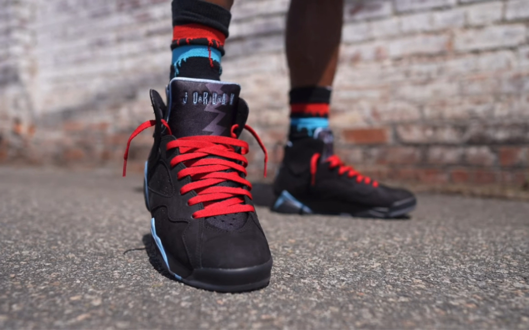 air jordan 7 chambray 黑蓝 黑北卡 aj7|jtsg