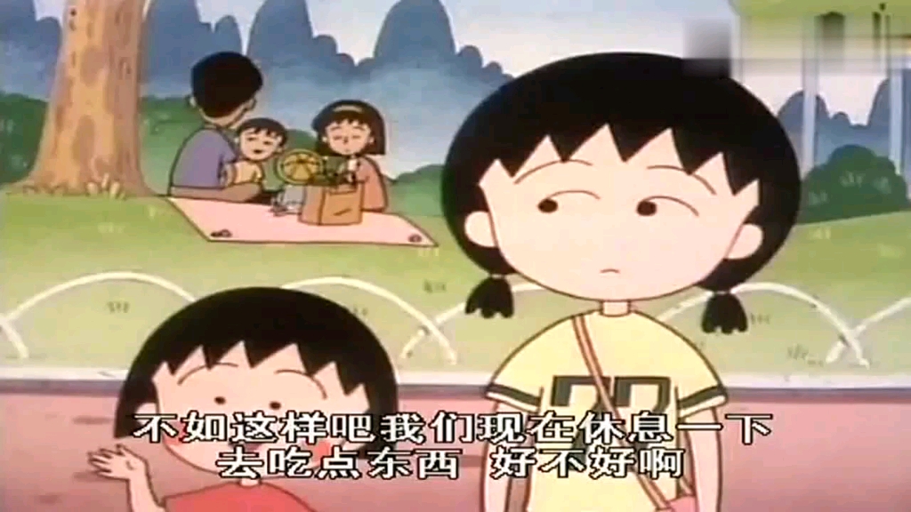 樱桃小丸子之游乐场的小吃章鱼烧和热狗来一口太满足啦