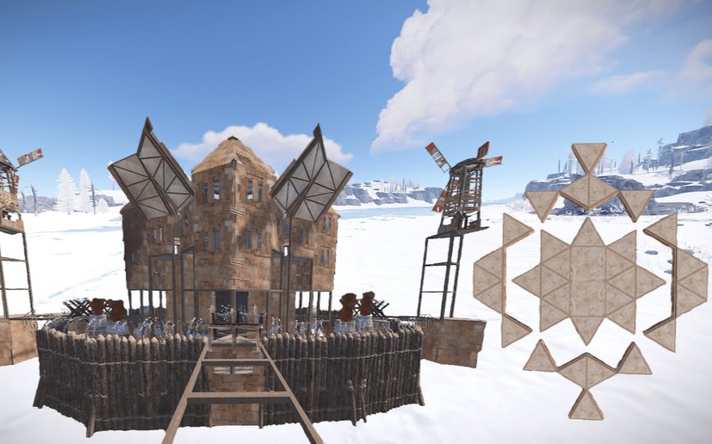 【腐蚀rust】2x1外扩炮楼设计,小团队基地