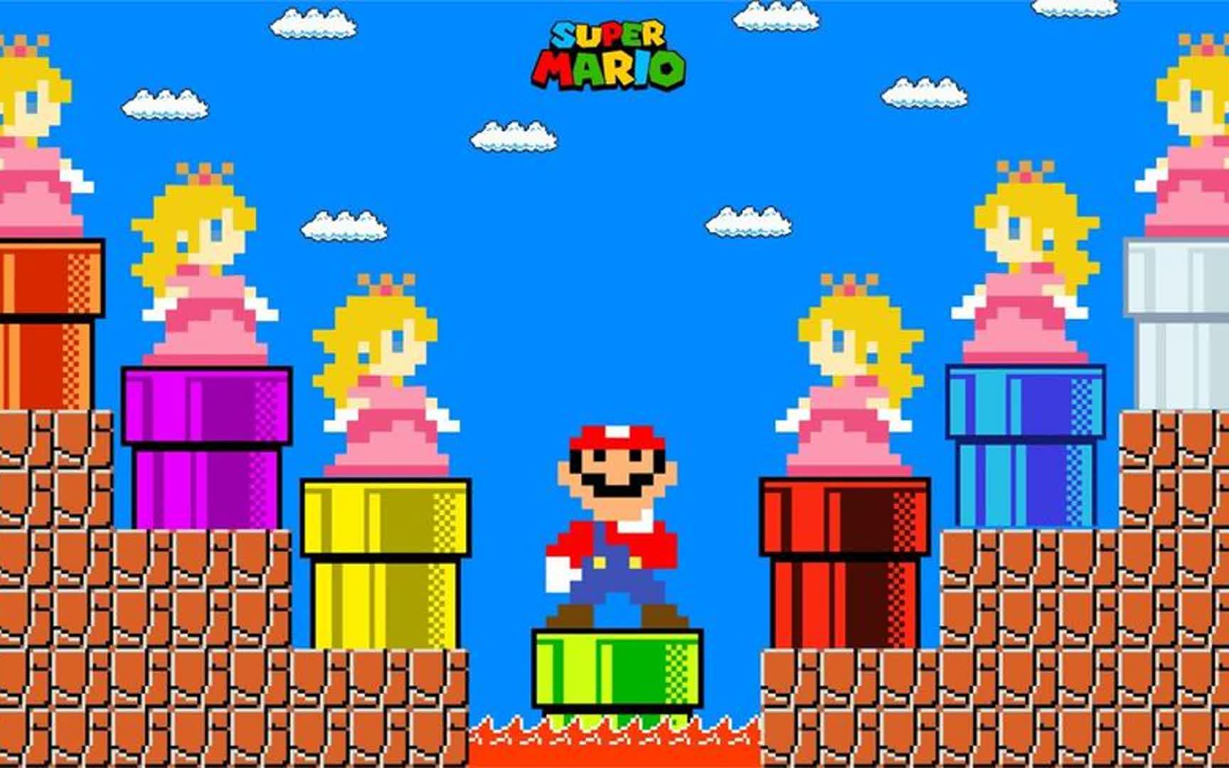 超级玛丽:马里奥挑战6个彩色通道,哪个是真正的公主