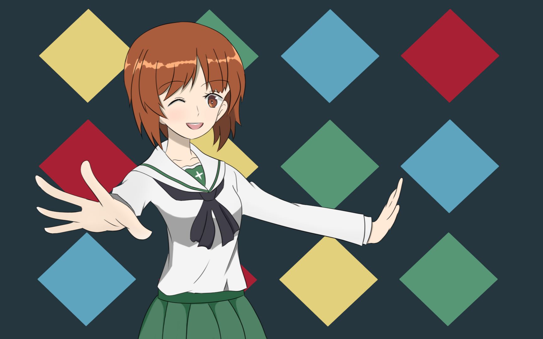 少女与战车手书美穗与艾丽卡的惩罚游戏