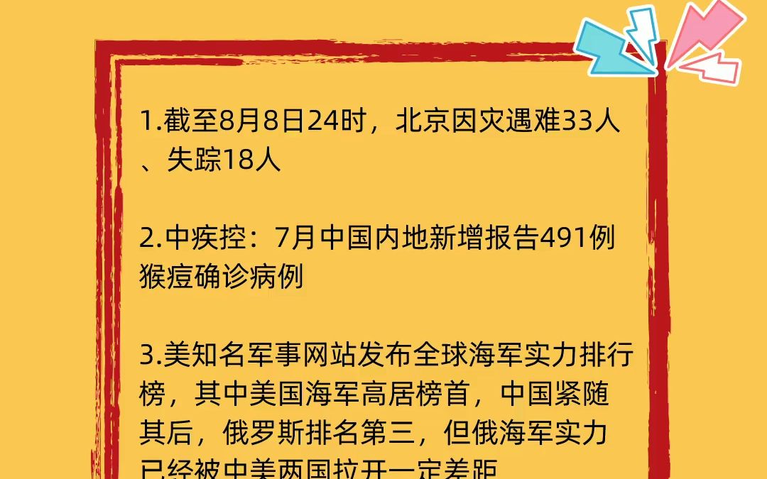 2023-08-09|今日新闻热点|今日有效谈资